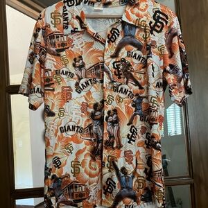 NBW SF Giants Hawaiian unisex shirt. Button down. Size M
